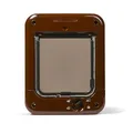 Produktbild: Cat Mate Mikrochip-gesteuerte Katzenklappe (360) – Für Katzen und kleine Hunde, speichert bis zu 30 Tiere, geeignet für Einfach-/Doppelverglasung, PVC, Wand und Holz, Braun