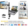 Produktbild: Monitor Halterung 2 Monitore VESA 75 100 HUANUO 1