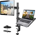 Produktbild: Monitor Halterung 2 Monitore VESA 75 100 17-32 Zoll Tischhalterung schwenkbar