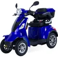 Produktbild: ECO ENGEL 510 Blau, 25 km/h E-Scooter Senioren Roller Seniorenmobil Elektromobil 4 Räder - Blau