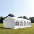 Produktbild: TOOLPORT 5x10m Partyzelt, PVC-Plane, weiß, mit Bodenrahmen - (8531BL)