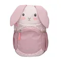Produktbild: Depesche 13991 Princess Mimi - Ergonomischer Rucksack in Rosa, mit Hasen-Gesicht, applizierten Schlappohren und Pünktchen-Muster, Tasche mit verstellbaren Trägern