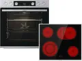 Produktbild: Gorenje Backofen Herd Kochfeld Set BCS6737E06X ECD634X Einbau Herdset Edelstahl