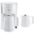 Produktbild: Severin KA 9309 Filterkaffeemaschine inkl. 2 Thermokannen weiß 1000W Tropfstopp