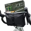 Produktbild: Rovativ® Bikepacking Lenkertasche [3 Liter] 100% Wasserdicht - Handlebar Pack für Gravelbike Rennrad und MTB - Fahrradlenkertasche mit Schultergurt