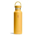 Produktbild: Hydro Flask – Standard Flex Cap 621 ml (21 oz) Bottle – Edelstahl, Auslaufsicher, Becherhalter kompatibel – Isoliert Kalt 24 Std & Heiß 12 Std – Sunbeam