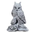 Produktbild: Stone and Style Gartenfigur Steinfigur Eule Eulen Eulenpaar frostfester Steinguss massiv