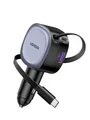 Produktbild: UGREEN Zigarettenanzünder USB C 75W Einziehbares Auto Ladegerät KFZ Ladegerät 60W USB C Schnellladegerät Handy Auto zubehör 12v USB Ladekabel Auto Adapter für iPhone 17, ipad, Galaxy S24/S25, GPS usw
