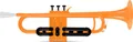 Produktbild: Classic Cantabile MardiBrass ABS Kunststoff Trompete - Perinet-Ventile - 510g leicht - Bohrung: 11,6 mm - inkl. Mundstück und Gigbag - orange