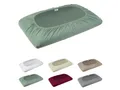 Produktbild: -beties- BasicSoft hochwertiger, weicher Premium Kissenspannbezug ca. 40x70 cm mit Steghöhe ca. 20 cm. 3% Elasthan/97% supergekämmter Baumwolle (Natural-grün)
