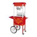 Produktbild: Royal Catering Popcornmaschine (1500 W, 5 kg/h 16 l/h, Antihaftbeschichtung) Popcornmaker mit Wagen Retro Rot