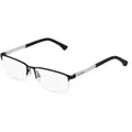 Produktbild: Emporio Armani EA1041 Herren-Brille inkl. Gläser Halbrand Quadratisch Metall-Gestell 55/17/140, schwarz