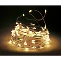 Produktbild: Draht Lichterkette 795 Cm Mit 160 Led Und 8 Leuchtfunktionen - Warm Weiß - Garten Deko Beleuchtung Außen Innen Batterie Betrieben Mit Timer