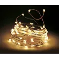 Produktbild: Draht Lichterkette 795 Cm Mit 160 Led Und 8 Leuchtfunktionen - Warm Weiß - Garten Deko Beleuchtung Außen Innen Batterie Betrieben Mit Timer