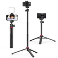 Produktbild: MT-44 Handy Kamera Stativ 147cm 2in1 Selfie Stick Fernbedienung 360° Kugelkop...
