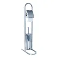 Produktbild: WC Garnitur WC-Bürste mit Ständer Toilettenbürste Rollenhalter Klobürste 2 in1