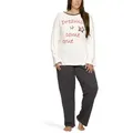 Produktbild: Moonline Pyjama Pyjama in großen Größen (Übergröße XL - 4XL) aus 100% Baumwolle 56-58