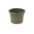 Produktbild: greemotion Pflanzkübel Fiona, UV-Beständiger Blumentopf aus Kunststoff, Pflanzgefäß mit Bodenlöchern, Volumen ca. 5 l, ca. Ø 25 x H 18 cm