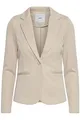 Produktbild: ICHI IHKATE PIQUE BL Damen Blazer Kurzblazer Jacke Ein-Knopf-Blazer mit Stretch, Größe:XL, Farbe:Doeskin (151308)