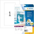Produktbild: HERMA Special CD-Etiketten / -Einlagen High White 121 x 242 mm 25 Blatt (5033)