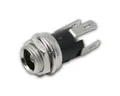 Produktbild: world-trading-net Rundstecker DC-Einbaubuchse, Pin 2,5mm, Lötanschluss