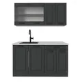 Produktbild: Vicco Singleküche R-Line, Anthrazit Landhaus, 140 cm
