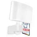 Produktbild: NORSU Außenlampe weiß mit Bewegungsmelder Wandstrahler Außen - LED Fluter mit...
