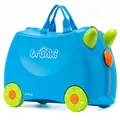 Produktbild: Trunki Handgepäck Und Kinderkoffer zum Draufsitzen | Kinder Risen Geschenk für Mädchen Und Jungen | Trolley Terrance (Blau), 46 x 20.5 x 31 cm