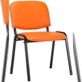 Produktbild: CLP Stapelstuhl Ken Kunstleder orange