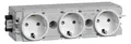 Produktbild: Hager Tehalit GS30009016 Steckdose 3-fach mit Wago Steck-/Klemmtechnik C-Profil
