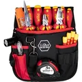 Produktbild: Werkzeug Set Elektriker, gemischt, Werkzeug-Set rot/gelb, 18-teilig, mit Gürteltasche