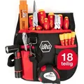 Produktbild: Wiha - Werkzeug Set Grundausstattung Elektriker 18 Teilig I Gürteltasche I Für Mobilen Einsatz I Vde Werkzeug (44574)