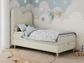 Produktbild: Boxspringbett, Einzelbett für Kinder, Jugendbett mit Matratze - FLOW - 90x180cm - Beige - H3