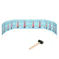 Produktbild: Garronda Strand Windschutz Sichtschutz 8m lang Plus Gummihammer GAEX001 (Leuchtturm, 8m)