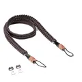 Produktbild: C-Rope Kameragurt THE TRAVELER handgeflochten aus Paracord, Schultergurt mit Schnellverschluss, 100cm, Braun