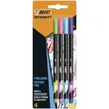 Produktbild: BIC Intensity Fineliner, Filzstifte in 4 verschiedenen Farben, mit feiner Spitze, für Bullet Journal & Mandala