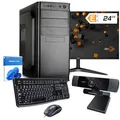 Produktbild: dcl24 Office PC Set komplett i3 14100, UHD Grafik 730-500GB SSD, 16GB DDR5, 4x4.7 GHz, WLAN, 24