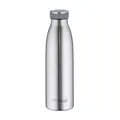 Produktbild: THERMOcafé by THERMOS TC BOTTLE stainless steel mat 0,50l, Isolierflasche aus Edelstahl, kohlensäurefest, 12h heiß 24h kalt, Auslaufsicher, für Schule, Unterwegs & Büro
