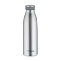 Produktbild: Isolier-Trinkflasche Thermoflasche Stahlgrau matt Edelstahl 18/8 500 ml