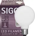 Produktbild: SIGOR 8,5W Globe 95mm Filament opal E27 1055lm 2700K dimmbar LED Lampe G95