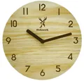 Produktbild: Holzwerk Wanduhr Designer Loft Quarzwanduhr aus Holz (Nahezu lautloses Uhrwerk, analog, 25 cm)