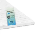Produktbild: Bodyprotect Topper 80 x 200 x 6 cm, Kaltschaum Matratzentopper, Matratzenauflage, waschbar bis 60 Grad, weiß