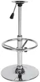 Produktbild: CLP Barhocker-Gestell Mit Runder Fußstütze I Höhenverstellbares Ersatzgestell für Barstühle I 10 x 10 cm Lochabstand, Farbe:Chrom