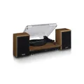 Produktbild: LENCO LS-100WD Plattenspieler BT, 2 externe Lautsprecher