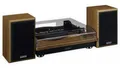 Produktbild: LENCO Plattenspieler LS-100WD, holzoptik, Bluetooth, mit 2 Lautsprecherboxen