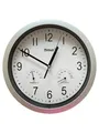 Produktbild: MEBUS AO-06992 Wanduhr Thermo-Hygrometer Quarzwanduhr Analog Weiß Rund