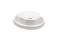Produktbild: Commerline 100 Stück Kaffeebecher to go Ø90mm weiß Deckel | Pappbecher Coffee to Go Becher | Kaffee to+go Papierbecher Hartpapier | Becher für Kaffee/Tee