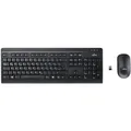 Produktbild: Fujitsu Wireless keyboard & mouse set LX410 US black optical RF Mouse 1.600dpi 2.4GHz frequency micro receiver 2xAA batteries