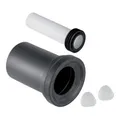 Produktbild: Geberit Anschlussgarnitur d 90mm, 185mm, f WWC, PE/PP, mattchr.