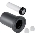 Produktbild: Geberit Anschlussgarnitur WWC DN90 185mm 2 Deckkappen chrom 152426461